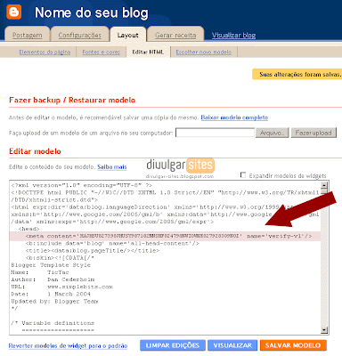 Incluir confirmação de autoria no Blogger Incluir confirmação de autoria no Blogger