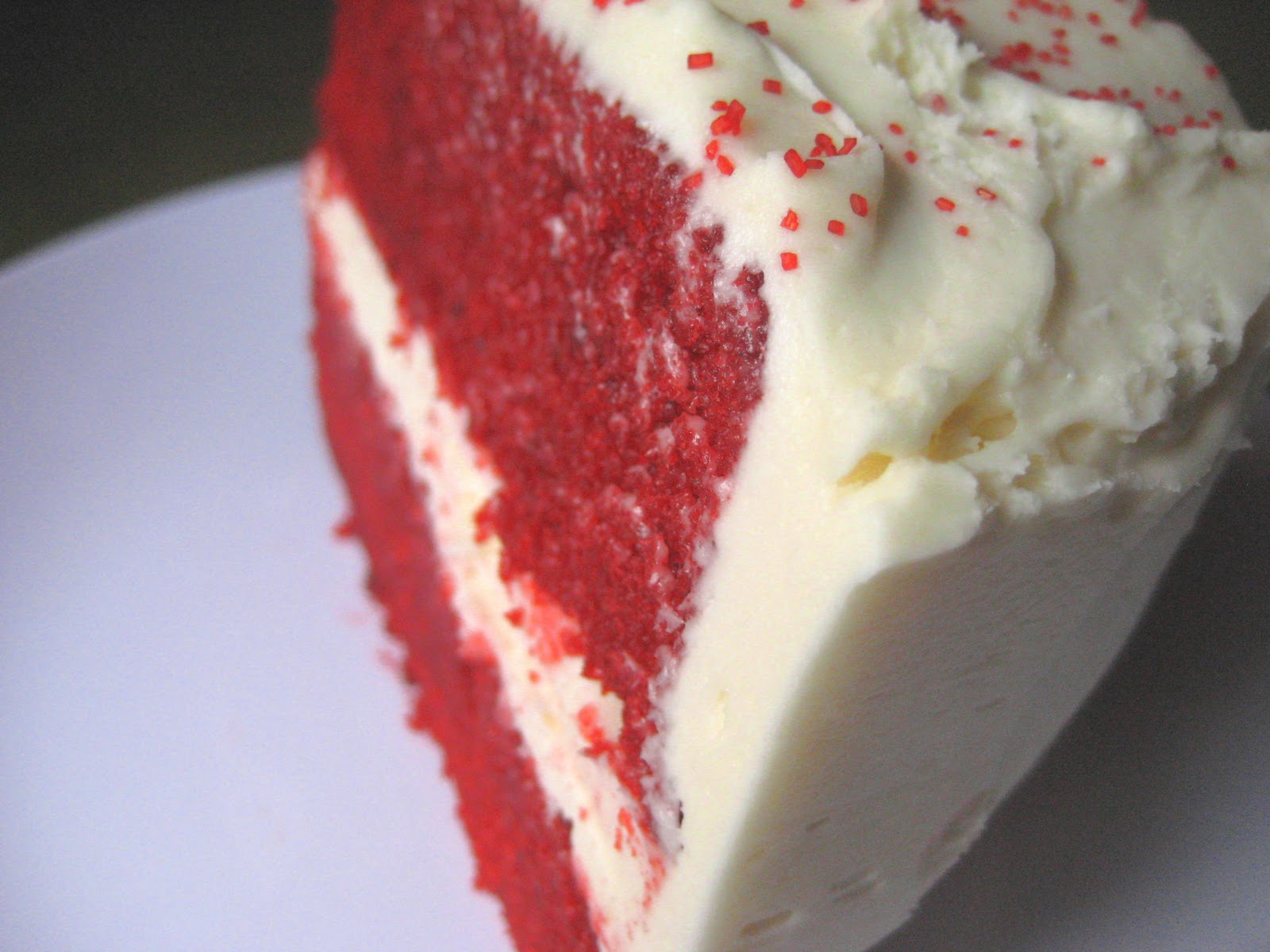 The Hedonistic Kitchen Red Velvet Cake with White