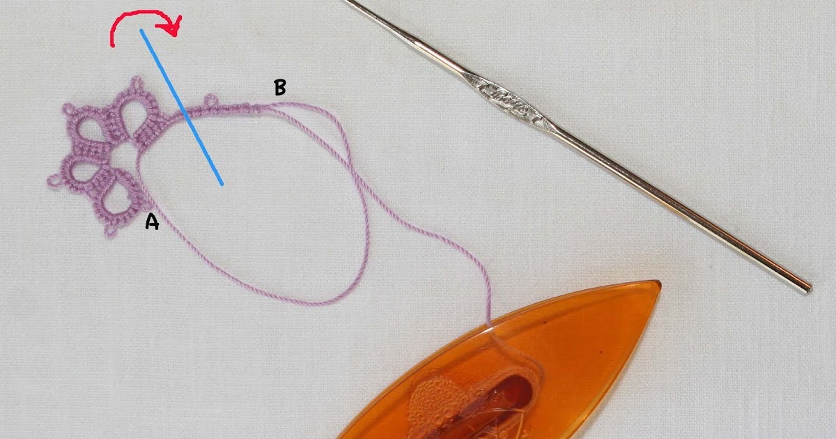 Nifty Needle Tatting Twisted Picot Join Tutorial
