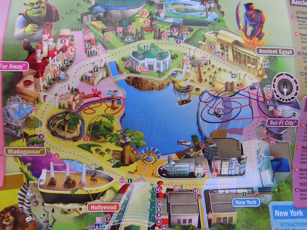 universal studios theme park map | rangere
