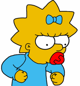 Maggie Simpson Crawling