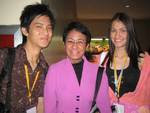 Mike Tiotuico and Michelle Martin with MARIA RESSA