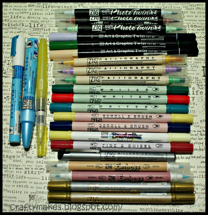 Kuretake ZIG Art And Graphic Twin Pens Review Kim Dellow