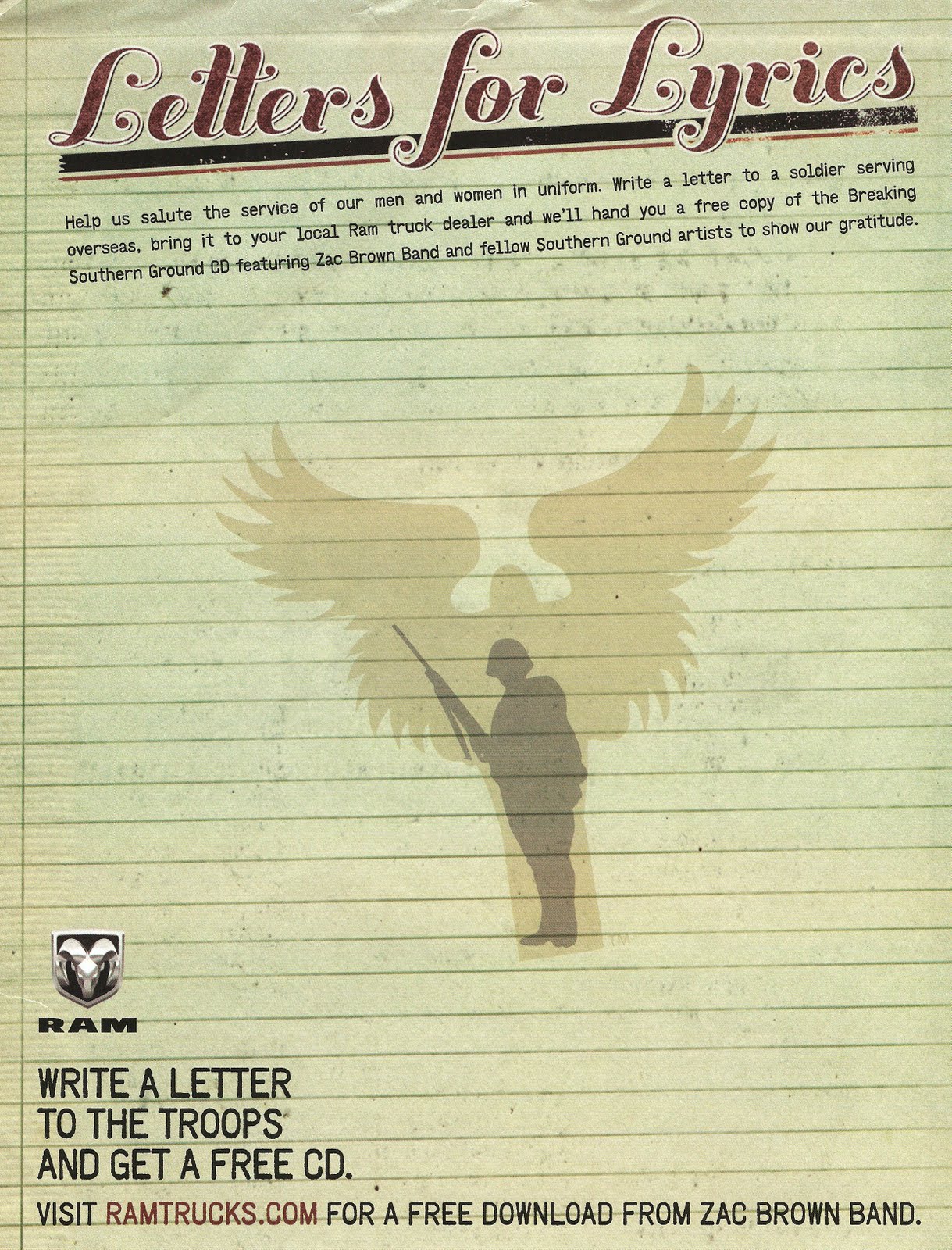 Letters For Lyrics
