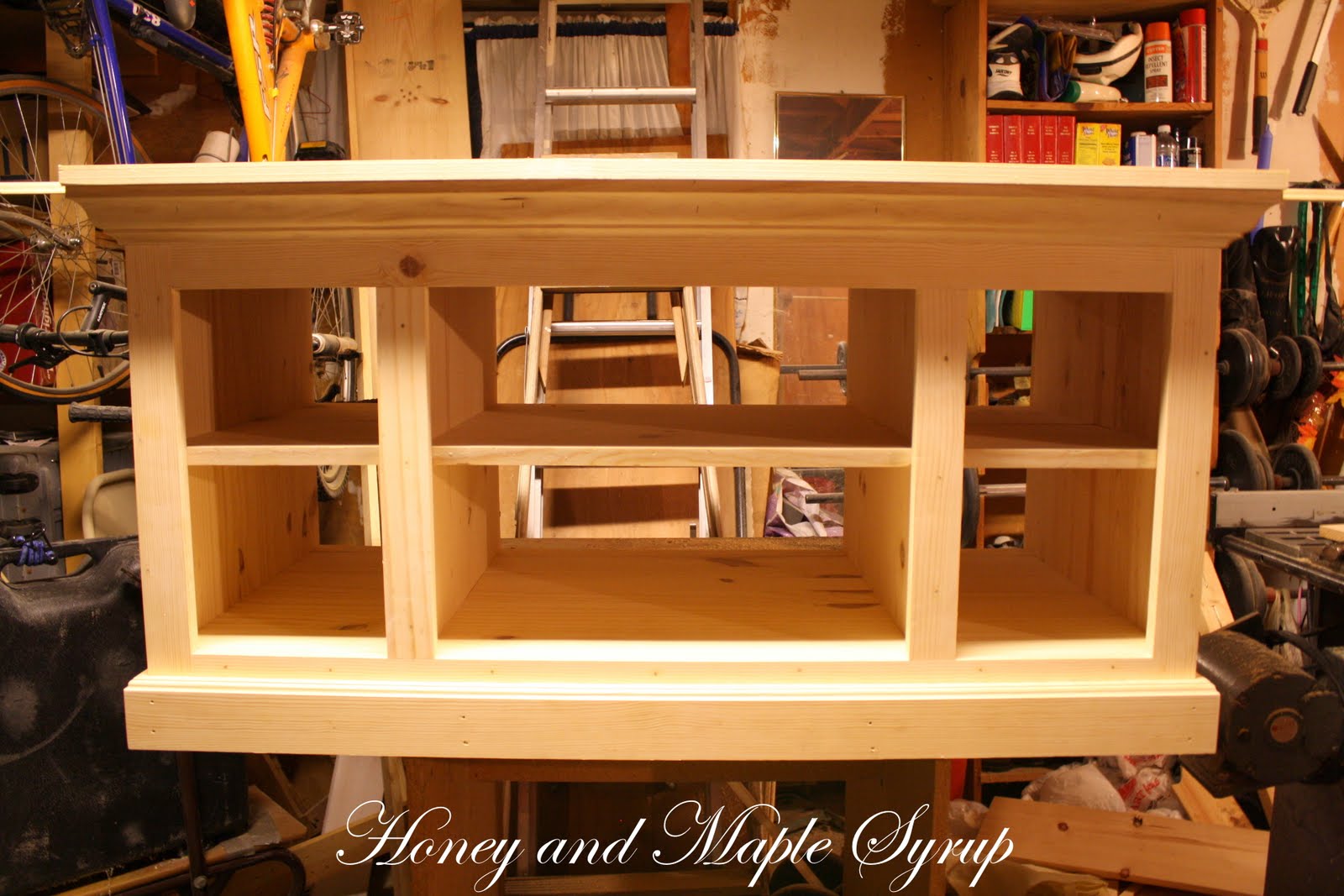built in tv stand plans