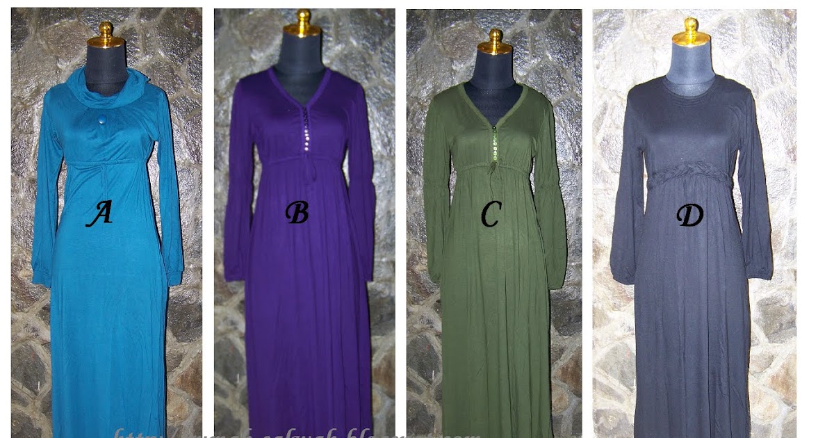 Salwah Collection: Gamis Kaos Polos