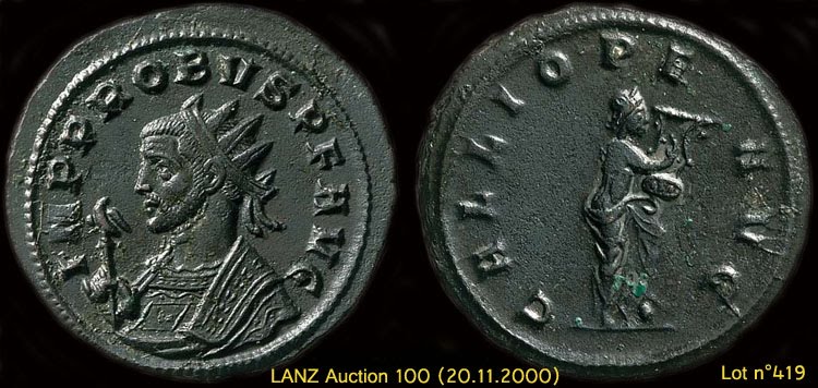 Intéressant Licinius Ier Aurelianus-Probus-type-Calliope-vente-+Lanz