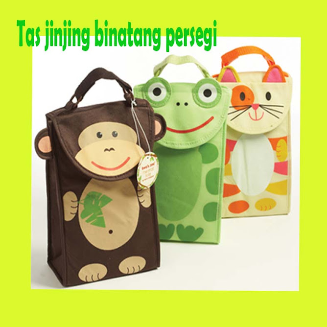 tas jinjing binatang persegi new