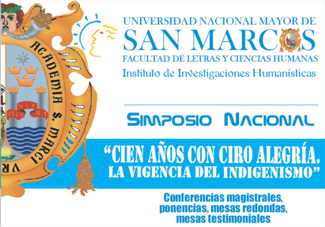 SIMPOSIO NACIONAL “CIEN AÑOS CON  CIRO ALEGRÍA”