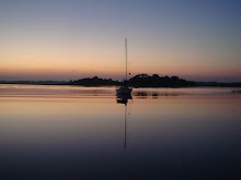 sunrise at our anchorage south of Fernandina Beach