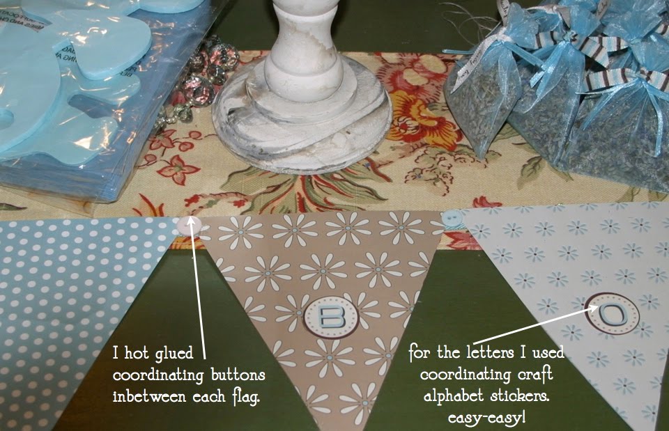 paper flag banner D.I.Y. B. B.