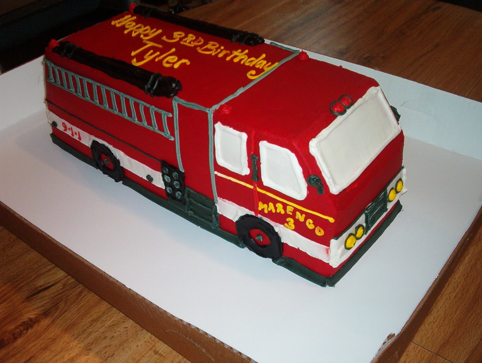 Fire Truck Birthday Cakes