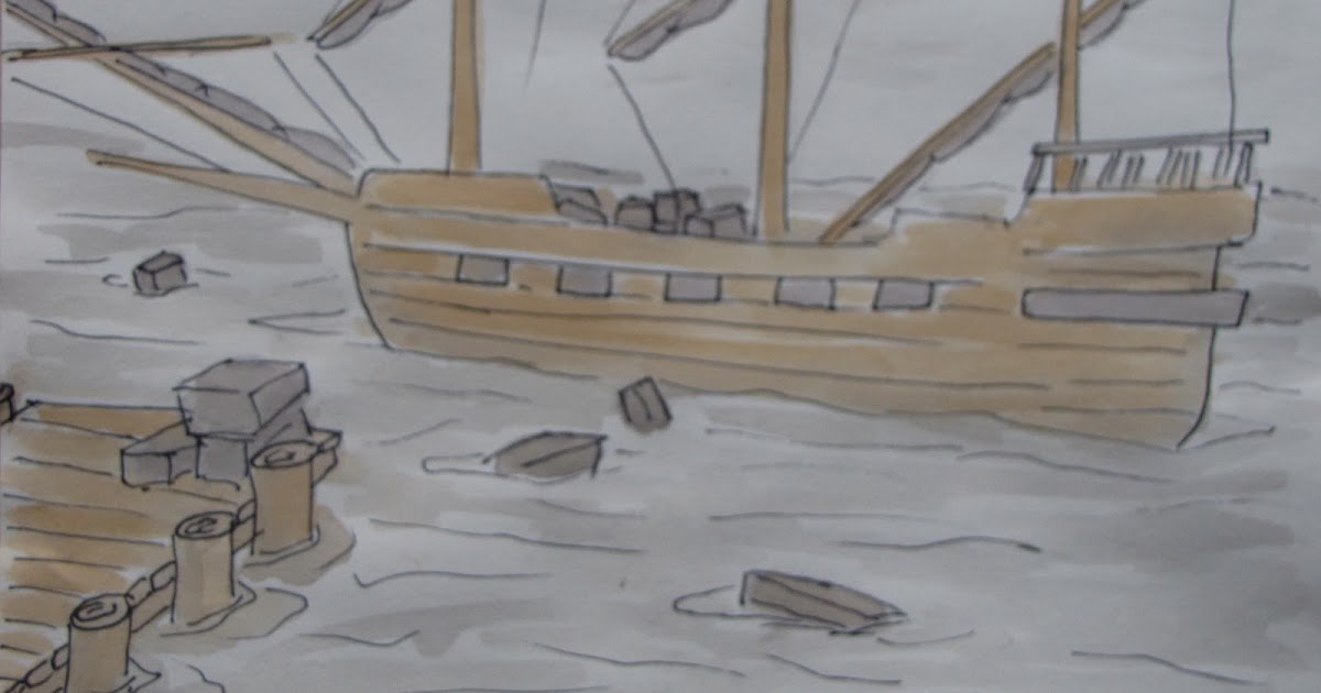 Do Art!: Boston Tea Party-art project