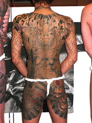 chinese back tattoos