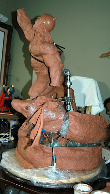 Thor midgard serpent sculpture Thor midgard serpent art