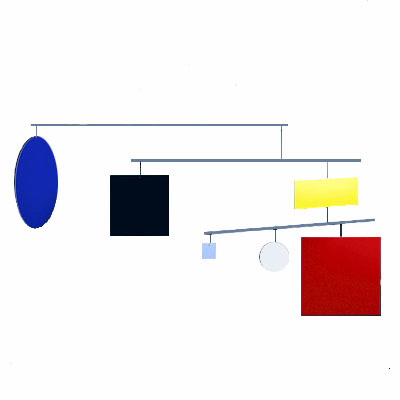 Piet Mondrian Style Ceiling Mobile Modern Design By