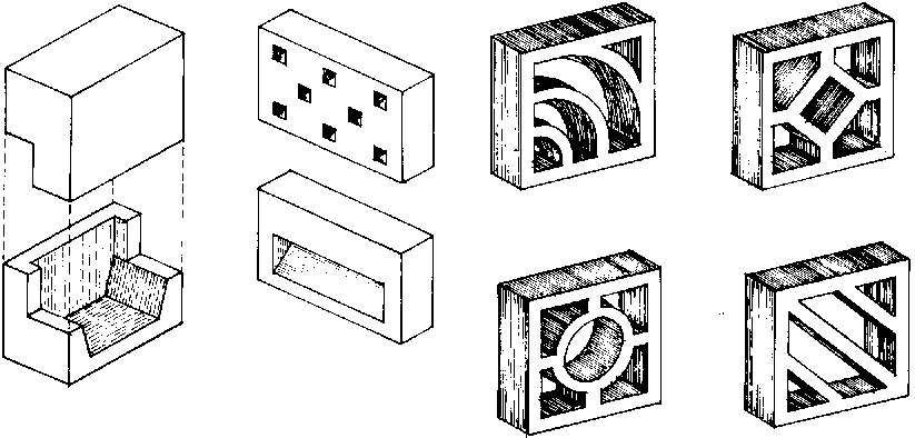 Thuydao Arch Mid Century Decorative Concrete Screen Block