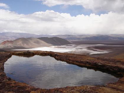 Pileton de agua termal, Vega Las Botijuelas