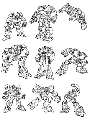 Free Transformers Coloring Pages