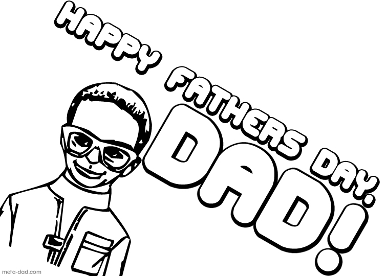 Happy Father#39;s Day Coloring