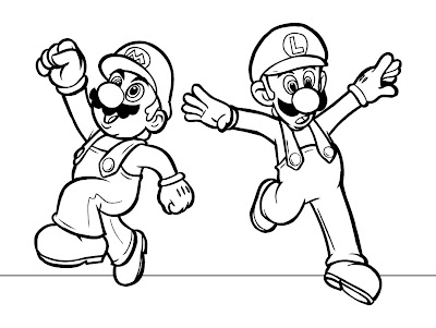 Mario Coloring Sheets on Mario Coloring Pages Collection 2010 Opox People Magazine   Opox