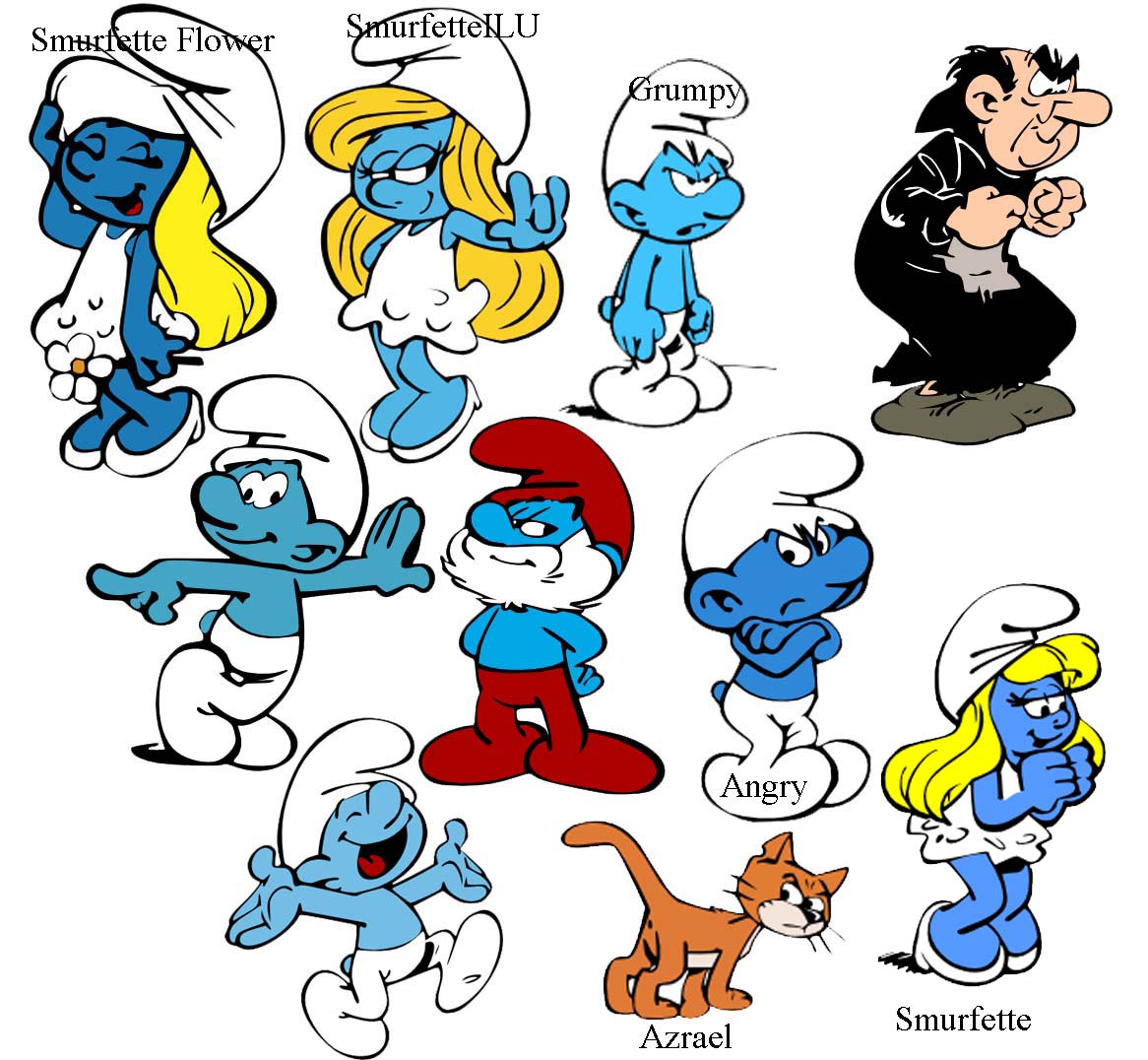 Cats Name Of The Smurfs Cats Name Of The Smurfs