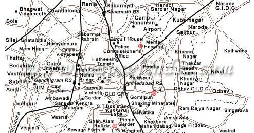 Hacking Tricks: Ahmedabad city Map