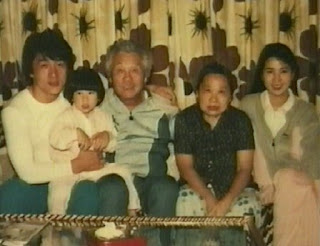 Jackie chan with his family