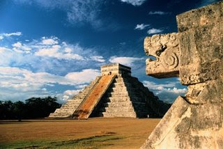 Pyramid at Chichen, Itza, Mexico