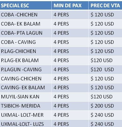 SPECIAL TOUR PRICE