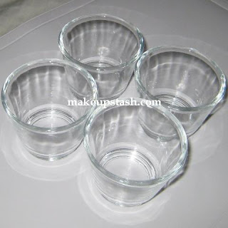 Glasses for Cleaning Makeup Brushes: Ikea GALEJ Tealight Holders