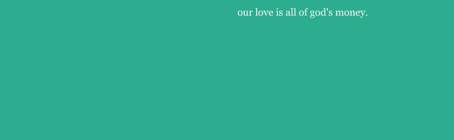 our love is all of god\