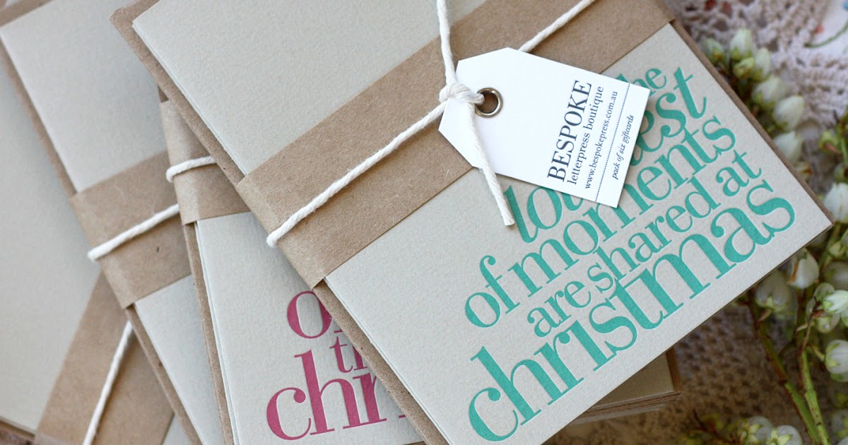 Bespoke Press: Letterpress christmas cards now in store!