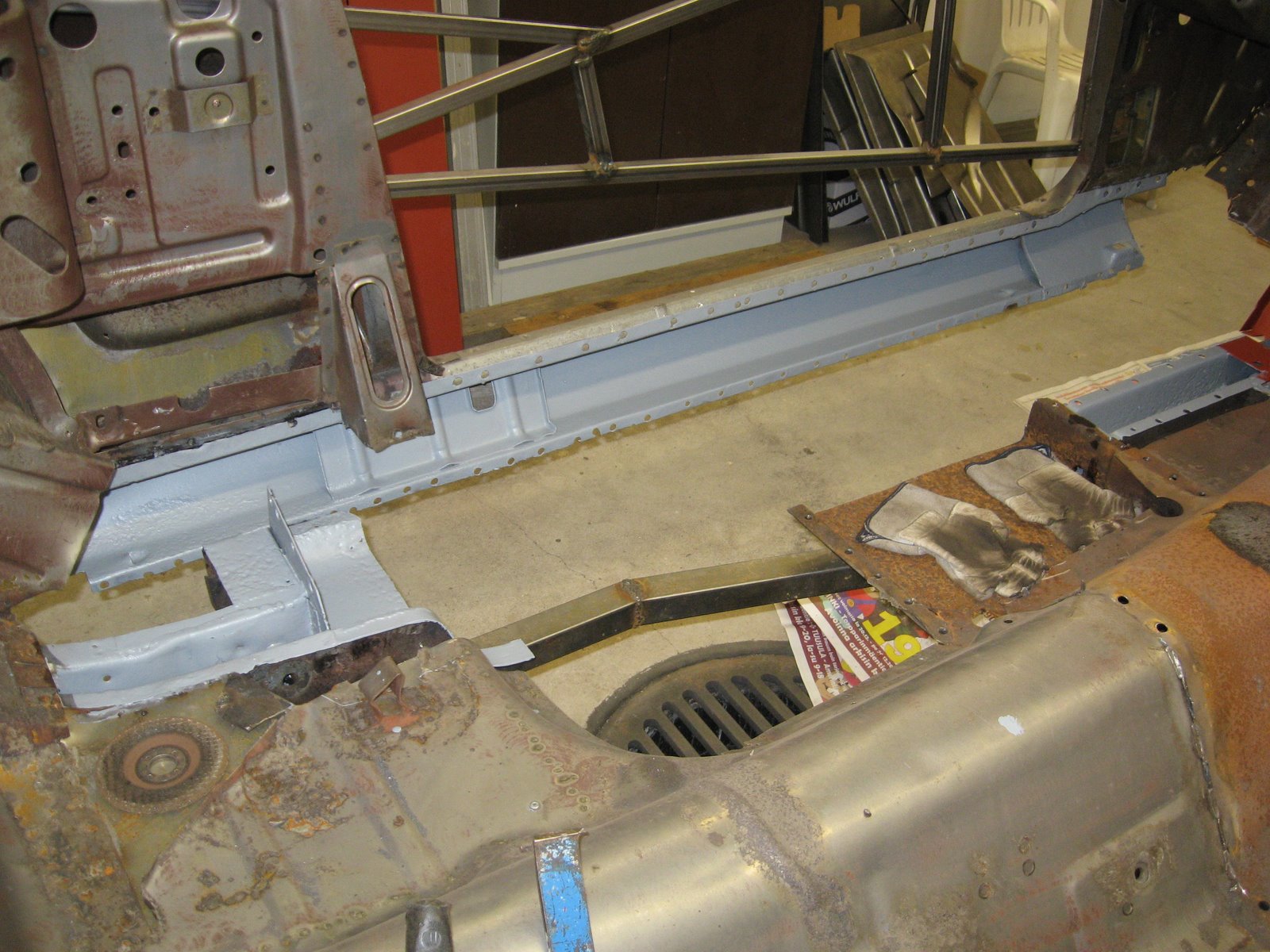 Restoration of a 1965 Mustang Torque boxes and inner rockers