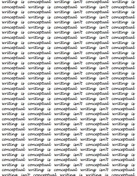 conceptual writing conceptual writing