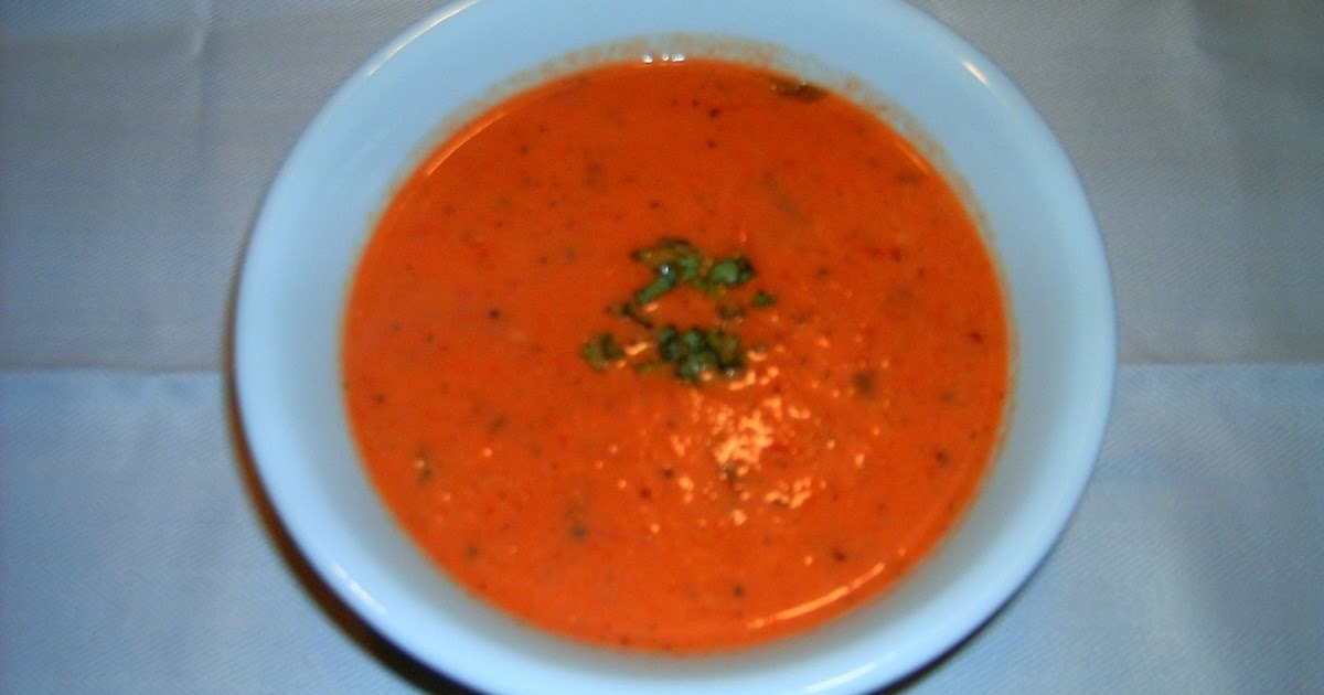 My Foodies Creamy Fire Roasted Tomato Basil Soup
