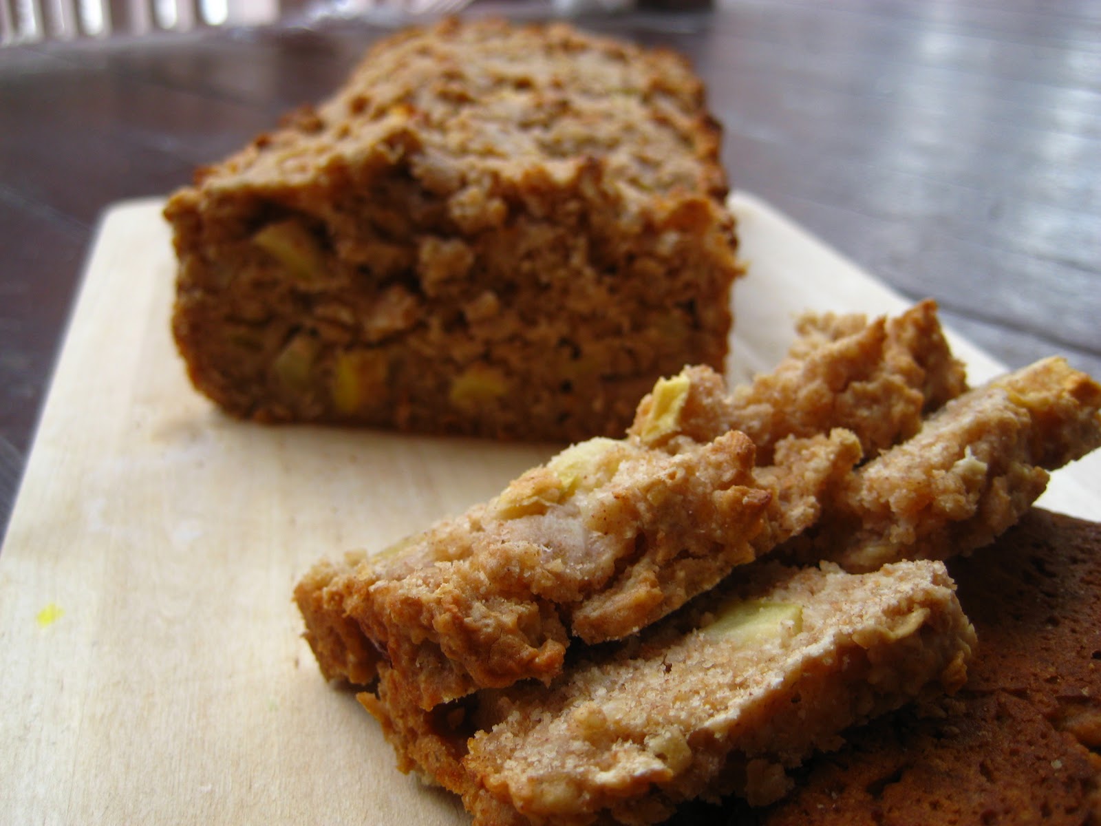 Coconut Crumbs Apple Oatmeal Quick Bread