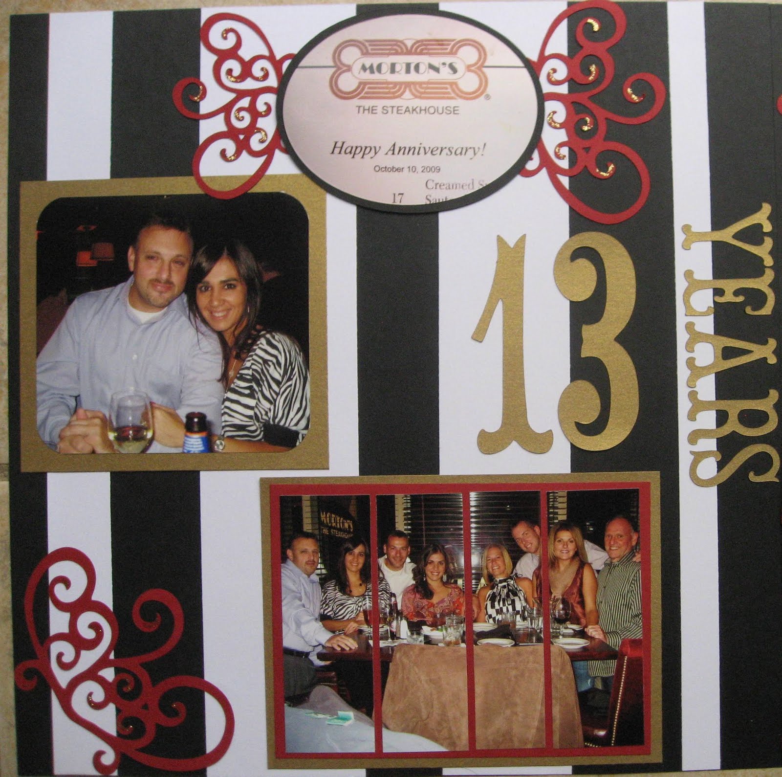 Stampingblock Anniversary Scrapbook pages