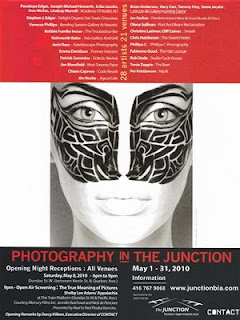 Poster: CONTACT - Photography in the Junction - May 1 - 31, 2010 Photo: Tonia Zappia, Torr Designs, Credit: Junction BIA