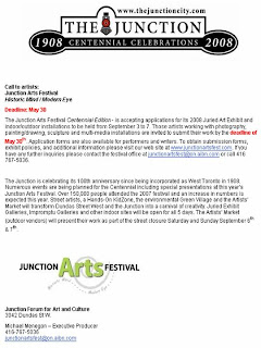 Call to Artists: The Junction Arts Festival Centennial Edition 2008 Call to Artists: The West Toronto Junction Arts Festival Centennial Edition 2008