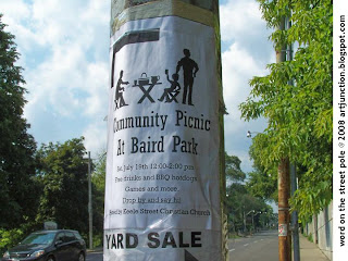 Poster: Community Picnic at Baird Park, Toronto, July 19, 2008 Community Picnic at Baird Park, Keele Street, Toronto
