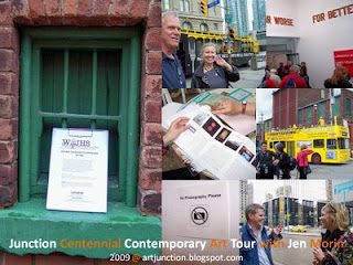 Photo Collage: Junction Centennial Contemporary Art Tour with Jen Morin, 2009 @ artjunction Collage: Explore the Art of the City of Toronto: Junction Centennial Contemporary Art Tour with Jen Morin