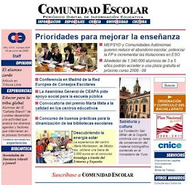 Nuestro blog en la revista "comunidad escolar"