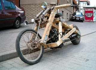 wooden chopper bike