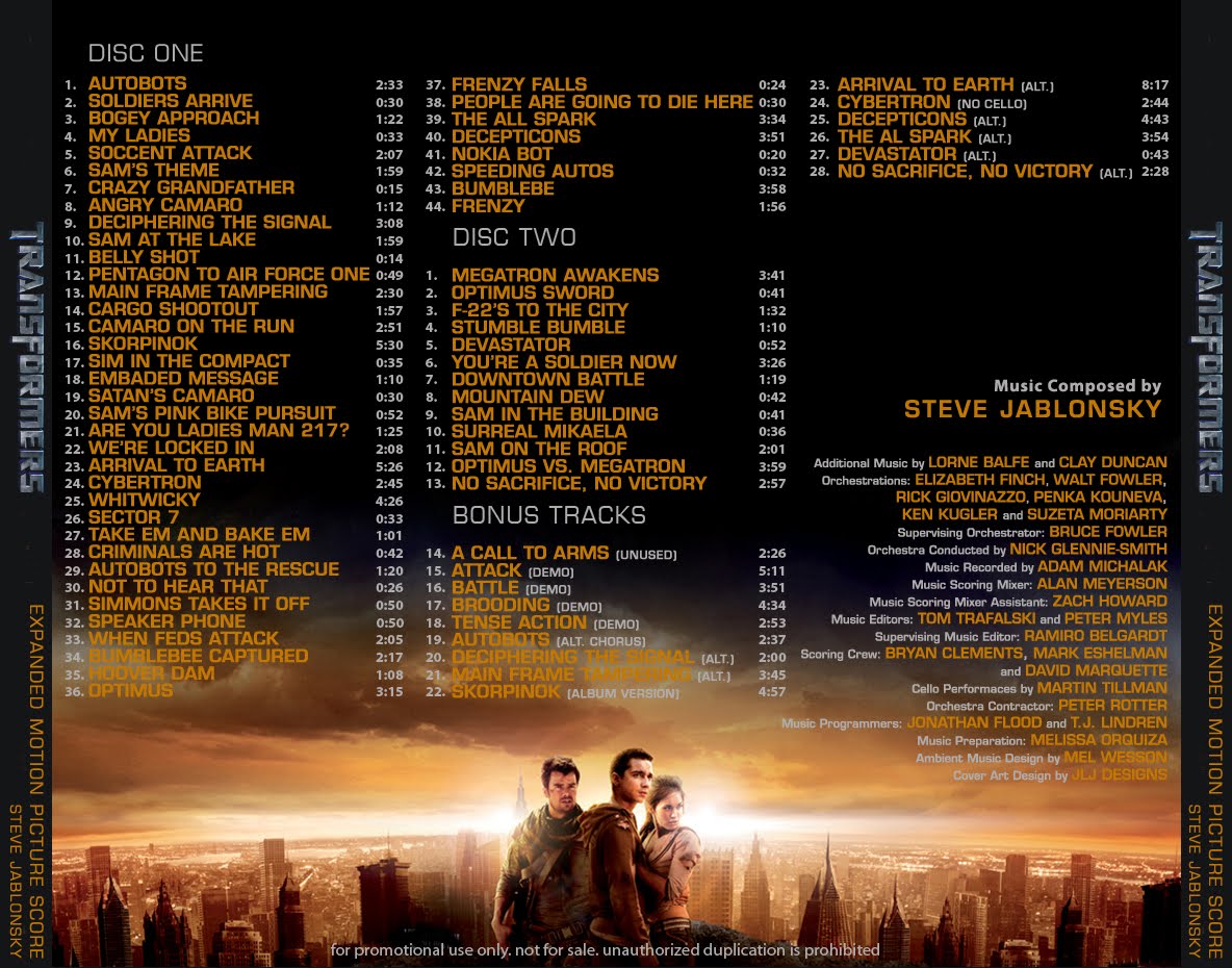 Album Transformers Score
