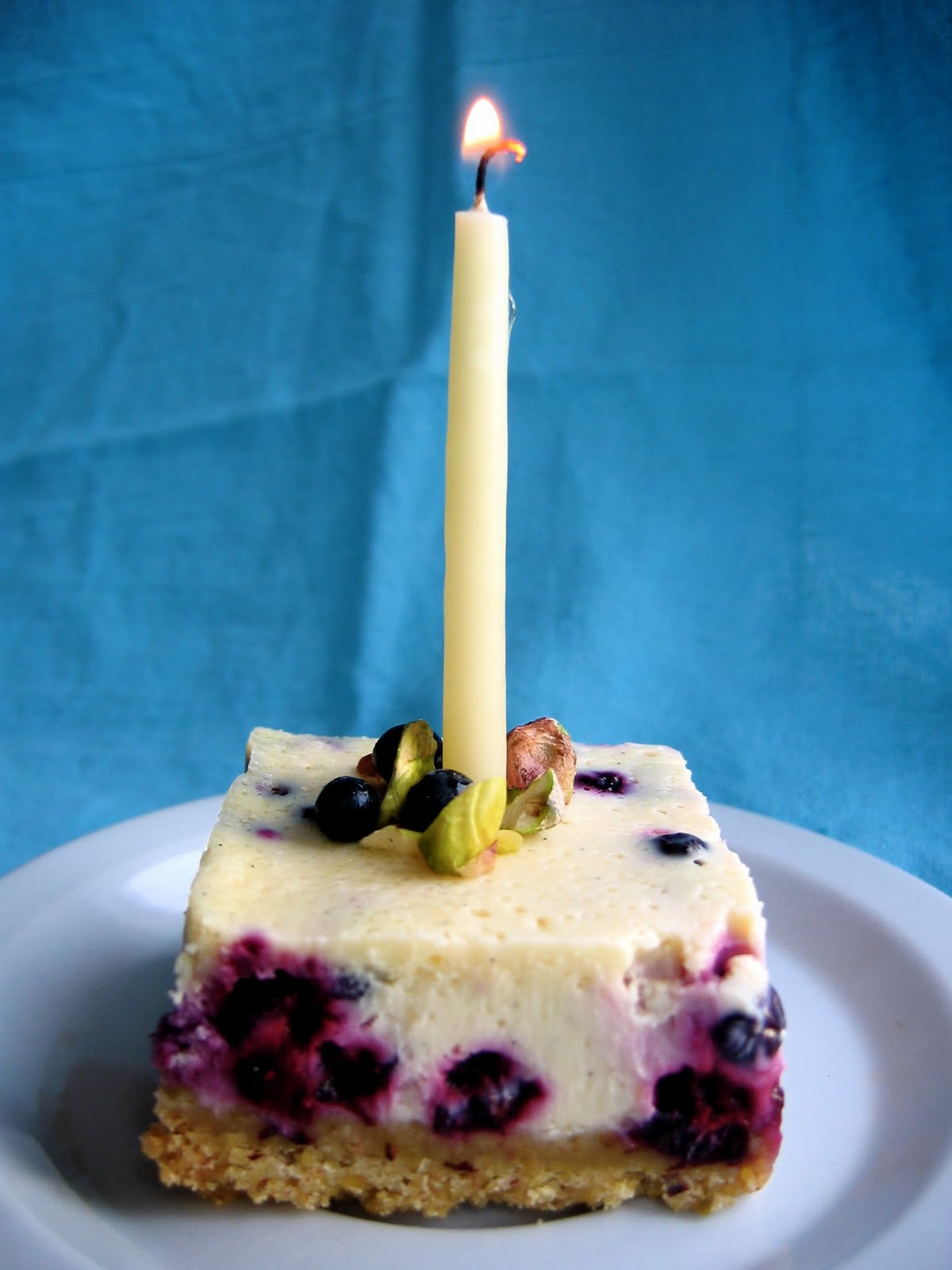 HuckleberryChevre Cheesecake Squares • The Bojon Gourmet