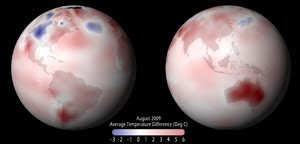 >NOAA: Warmest Global Sea-Surface Temperatures for August and Summer