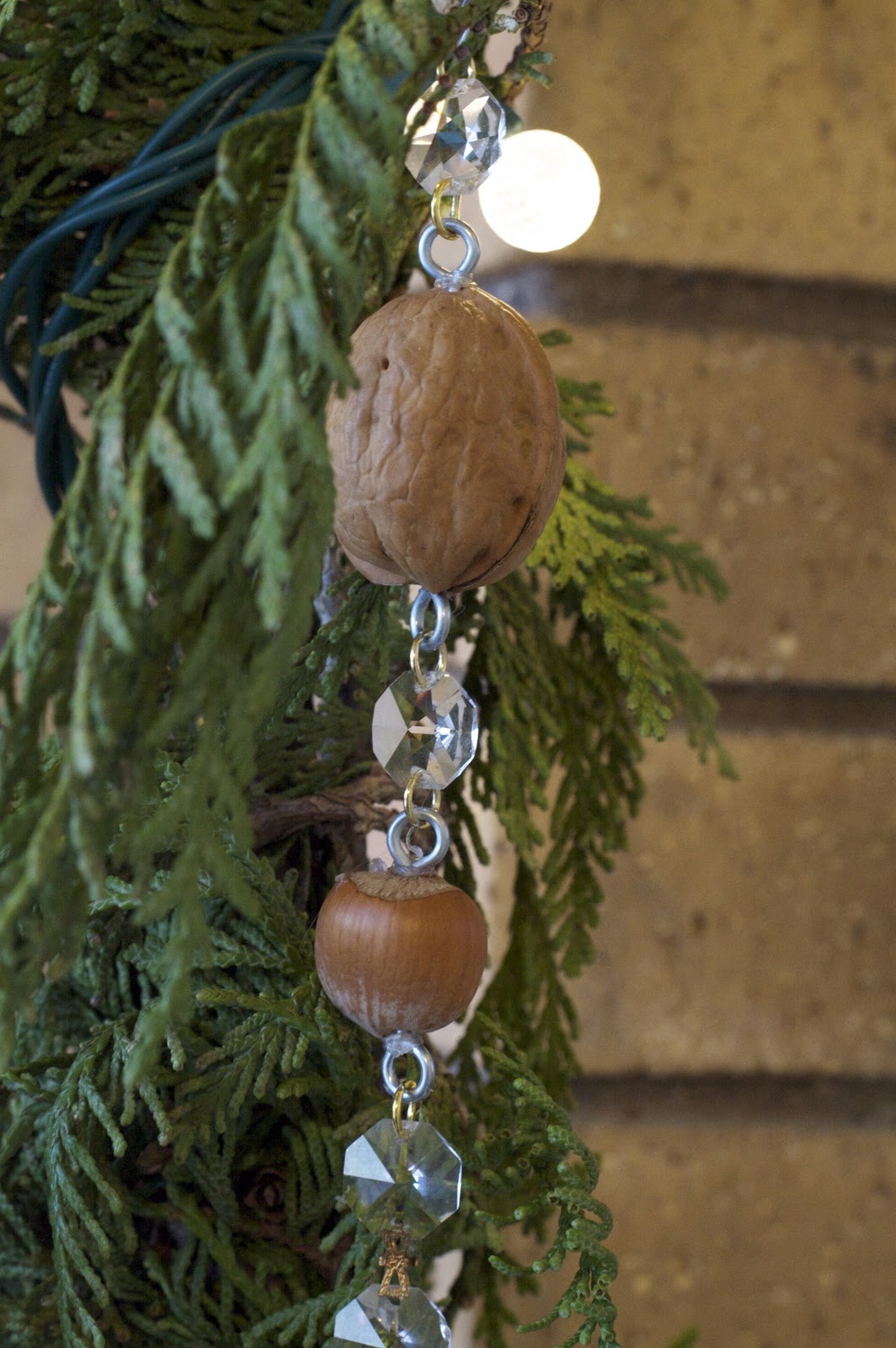 design dump diy nut + crystal garland