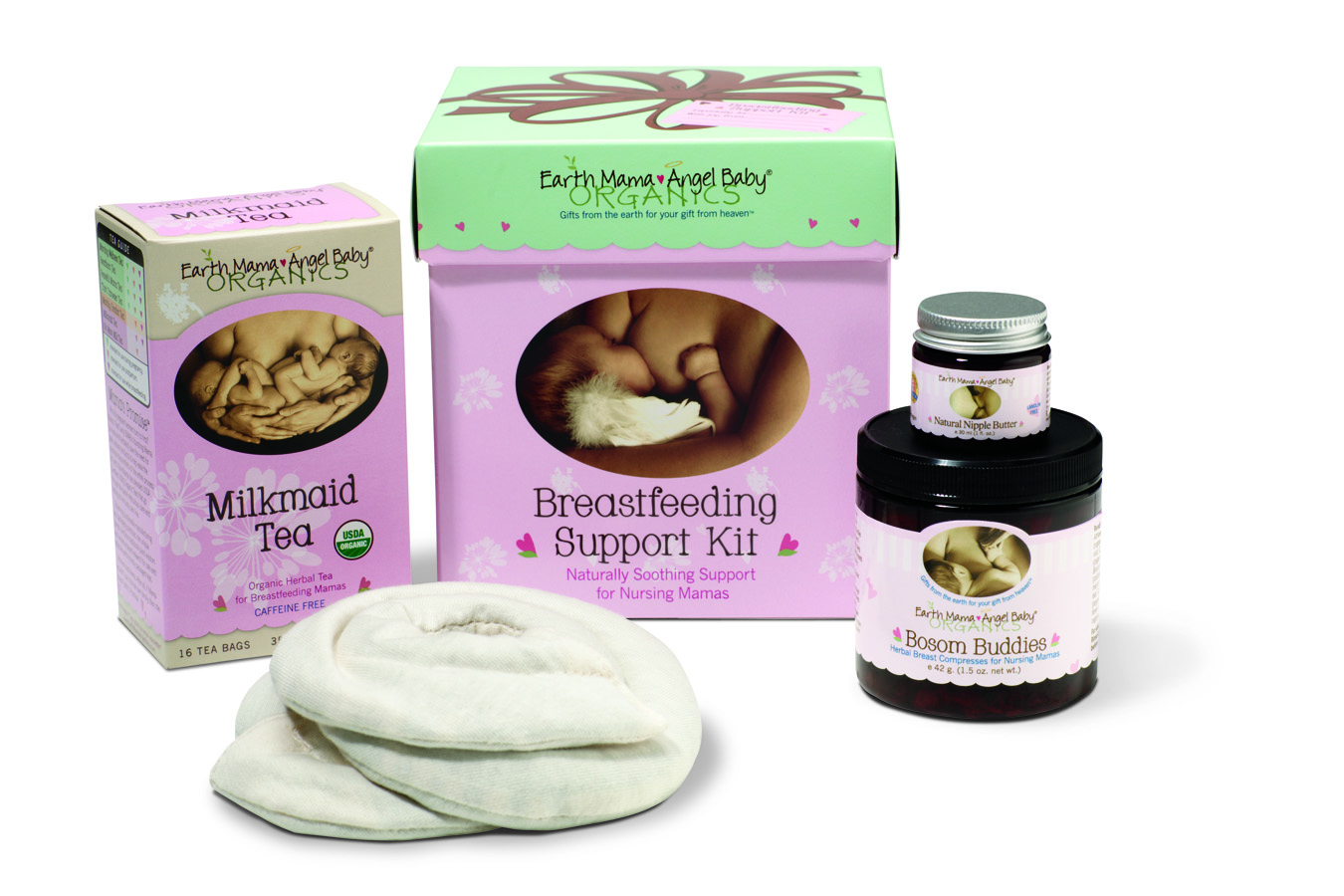 Mom and Baby Shop Breastfeeding Support Kit by Earth Mama Angel Baby