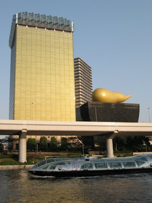 The Himiko Boat and Asahi Brewery Building